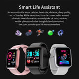 Lianfudai watches on sale clearance Connected Watch Child Color Screen Smart Sport Bracelet Activity Running Tracker Heart Rate Digital Electronic Watch Y68