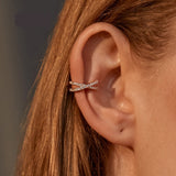Lianfudai 1PC Punk Gold Metal Ear Cuff Ear Clip for Women No Pierced C Shape Geometric Small Earcuff Ear Wrap Earcuff Clips Jewelry