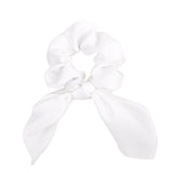 Lianfudai fall hair ideas hoco hair ideas updo hairstyle New Chiffon Bowknot Elastic Hair Bands For Women Girls Solid Color Scrunchies Headband Hair Ties Ponytail Holder Hair Accessorie