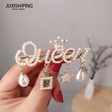 Lianfudai jewelry gifts for women hot sale hairpin Hair Clip Hairpin For Women Girl Rhinestone Leaf Heart Rabbit Star Korean Handmade Fashion Head Accessories Mujer Wholesale