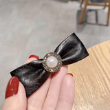 Lianfudai Hair Clip Hairpin For Women Girl Camellia Flower Floral Pearl PU Bow Korean Handmade Fashion Head Accessories Mujer Wholesale