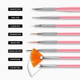 Lianfudai  jewelry for women 15PCS/Set Nail Brush Set Gel Polish Painting Drawing Brushes Nails Art Manicure Tools DIY Drawing Rhinestone Picking Brush Kits