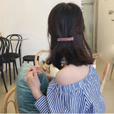 Lianfudai New Korean Elegant Hairpins Hairgrips Crystal Rhinestone Barrettes Hair Clips For Women Girls Hair Accessories