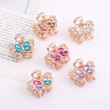 Lianfudai Hair Claw Clip Clamp For Women Girl Rhinestone Crystal Acrylic Heart Korean Handmade Fashion Head Accessories Mujer Wholesale