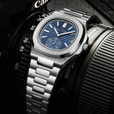 Lianfudai watches on sale clearance New MENS Business Stainless Steel Men Watches TOP Luxury Brand Men Fashion Quartz Wrist Watch Waterproof