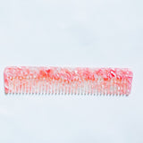 Lianfudai Korean Trendy Acetate Anti-static Massage Hair Comb Colorful Hairdressing Comb Hair Brush For Women Girl Hair Styling Tool