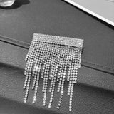 Lianfudai christmas wishlist valentines day gifts for her Korea Shiny Rhinestone Tassel Hairpin Duckbill Hair Clips for Women Luxury Crystal Waterdrop Hair Barrettes Hair Accessories