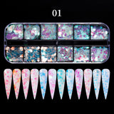 Lianfudai gifts for girls New 100x4cm Xmas Pattern for Nail Sticker 3D Snowflake Star Laser Glitter Christmas Nail Art Transfer Foils Stickers