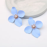 Lianfudai Boho Cute Flower Earrings for Women Korean Jewelry Kids Girls Gifts Fashion Stud Earring Boucles D'oreilles Aretes De Mujer