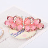 Lianfudai Barrette For Women Girl Rhinestone Crystal Big Hair Clip Hairpin Rose Peacock Flower Floral Head Accessories Wholesale