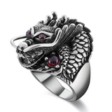 Lianfudai Christmas decor ideas Retro Domineering Tiger Men's Ring Hip Hop Gothic Accessories King of the Forest Tiger Punk Finger Jewelry Gift