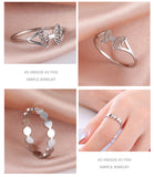 Lianfudai Teamer Women Ring Stainless Steel Heart Pentagram Cross Rings Men Couple Fashion Minimalist Jewelry Accessories Wedding Gifts