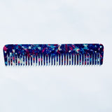 Lianfudai Korean Trendy Acetate Anti-static Massage Hair Comb Colorful Hairdressing Comb Hair Brush For Women Girl Hair Styling Tool