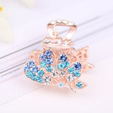 Lianfudai Hair Claw Clip Clamp For Women Girl Rhinestone Crystal Acrylic Heart Korean Handmade Fashion Head Accessories Mujer Wholesale