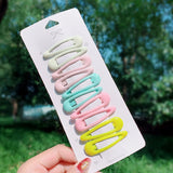 Lianfudai 10/20/30/40 New Women Girls Cute Colorful Waterdrop Shape Hairpins Sweet Hair Clips Barrettes Slid Clip Fashion Hair Accessories