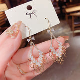 Lianfudai New style show face small high-end atmosphere decoration fashion women temperament personality exaggerated ear ring women