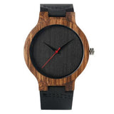 Lianfudai father's day gifts Unisex Top Gift Dial Natural Bamboo Wood Watch Men Women Genuine Leather Wooden Clock Male Reloj Mujer Relogio Feminino