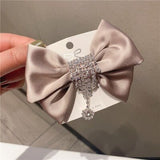 Lianfudai Barrette For Women Girl Rhinestone Crystal Pearl Big Hair Clip Hairpin Bow Knot Geometric Flower Head Accessories Wholesale