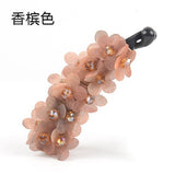 Lianfudai Banana Hair Clip Claw for Women Girl Camellia Flower Floral Pearl Hairpin Korean Handmade Fashion Accessories Mujer Wholesale