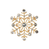 Lianfudai Christmas Brooch Snowflake Deer Brooches Pins for Women Girls Rhinestones Enamel Pin Gift