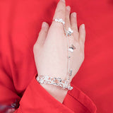 Lianfudai western jewelry for women New Women Jewelry Creative Butterfly Fairy Ring Bracelet Convenient Adjustable Chinese Antique Style Retro Jewelry Bracelet