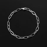 Lianfudai Fashion Mens Simple Stainless Steel Chain Bracelets for Women Unisex Wrist Jewelry Gifts Punk Metal Hip Hop Couple Jewelry