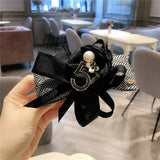 Lianfudai Camellia Barrette for Women Girl Flower Hair Clip Black White Hairpin Autumn Winter Hair Accessories Wholesale Drop Shipping