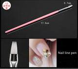 Lianfudai  jewelry for women 15PCS/Set Nail Brush Set Gel Polish Painting Drawing Brushes Nails Art Manicure Tools DIY Drawing Rhinestone Picking Brush Kits