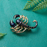 Lianfudai father's day gifts  Vintage Enamel Snake Scorpion Lizard Beetle Hedgehog Brooches Women Men's Creative Bugs Pins Fashion Crystal Insect Badges Gift