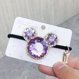 Lianfudai jewelry gifts for women hot sale hairpin Women Hair Ties Elastic Rubber Bands Girl Crystal Zircon Bear Flower Star Korean Scrunchies Head Accessories Handmade Wholesale