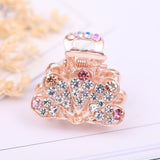 Lianfudai Hair Claw Clip Clamp For Women Girl Rhinestone Crystal Acrylic Heart Korean Handmade Fashion Head Accessories Mujer Wholesale