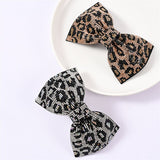 Lianfudai Leopard Barrette for Women Girl Rhinestone Crystal Big Bow Knot Hair Clip Hairpin Geometric Accessories Wholesale