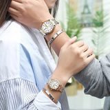 Lianfudai Christmas wishlist Amante Relogios Luxury Brand Men Women Paired Watches Lover Stainless Steel Quartz Wrist Watches Waterproof Couple Watch