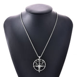 Lianfudai father's day gifts Fashion Vintage Women Men Pentagram Pan God Skull Goat Head Pendant Chain Necklace Jewelry