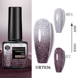 Lianfudai Thermal Ultra-thin Glitter 3 Colors Soak Off UV Gel Color-chaging Snowflake Temperature Color Change Gel Nail Art Gel