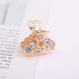 Lianfudai Hair Claw Clip Clamp For Women Girl Rhinestone Crystal Acrylic Heart Korean Handmade Fashion Head Accessories Mujer Wholesale