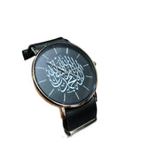 Lianfudai gifts for men New Arabic Watch Casual Fashion Men&#39;s Watches Quartz Wristwatches Long Strap Black Brown