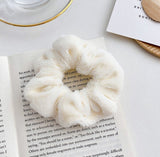 Lianfudai Women Scrunchies Elastic Hair Ties Bands Adult Solid Plush Fashion Girl Korean Mujer Accessories Hyuna Wholesale