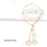 Lianfudai gifts for women Boho Anklet Foot Chain Ankle Summer Bracelet Bar Crystal Charm Sandals Barefoot Beach Foot Bridal Jewelry Wholesale A005