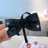 Lianfudai Camellia Barrette for Women Girl Flower Hair Clip Black White Hairpin Autumn Winter Hair Accessories Wholesale Drop Shipping