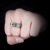 Lianfudai New Retro Imitation Lighter Ring Men And Women Motorcycle Party Club Punk Hip Hop Finger Jewelry Ring Gift