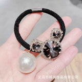 Lianfudai jewelry gifts for women hot sale hairpin Women Hair Ties Elastic Rubber Bands Girl Crystal Zircon Bear Flower Star Korean Scrunchies Head Accessories Handmade Wholesale