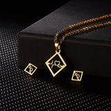 LIANFUDAI New Stylish Simple Stainless Steel Necklace Women Elegant Clavicle Chain Necklaces Earrings Fashion Jewelry Sets Birthday Gift