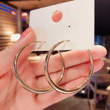 Lianfudai New style show face small high-end atmosphere decoration fashion women temperament personality exaggerated ear ring women