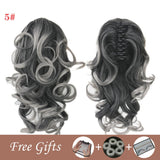 Lianfudai gifts for women New Women Drawstring Ponytail Hair Extension Doczepiane Wlos Fake Hairs Grey Nep Haar Postiche Cheveux Queue De Cheval
