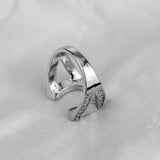 Lianfudai christmas wishlist gifts for him Men's Hip Hop Jewelry Horseshoe Rings Fashion Vintage accessories Finger Ring  stainless Steel ring