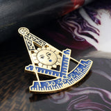 Lianfudai Freemasonry Mason Brooch pin Men Lapel Pins Alloy Brooches