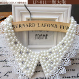 Lianfudai gifts for women Handmade jewelry new vintage fashion crystal collar necklace pendent lace beads pearls neck collars accessories wholesale gift