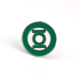 Lianfudai Green Lantern Logo Cufflinks for Mens Jewelry French Men Cuff Links Pins Women Adults Tie Clips&Cufflinks