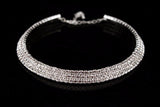 Lianfudai Christmas wishlist Hot Selling Bride Classic Rhinestone Crystal Choker Necklace Earrings and Bracelet Wedding Jewelry Sets Wedding Accessories X164